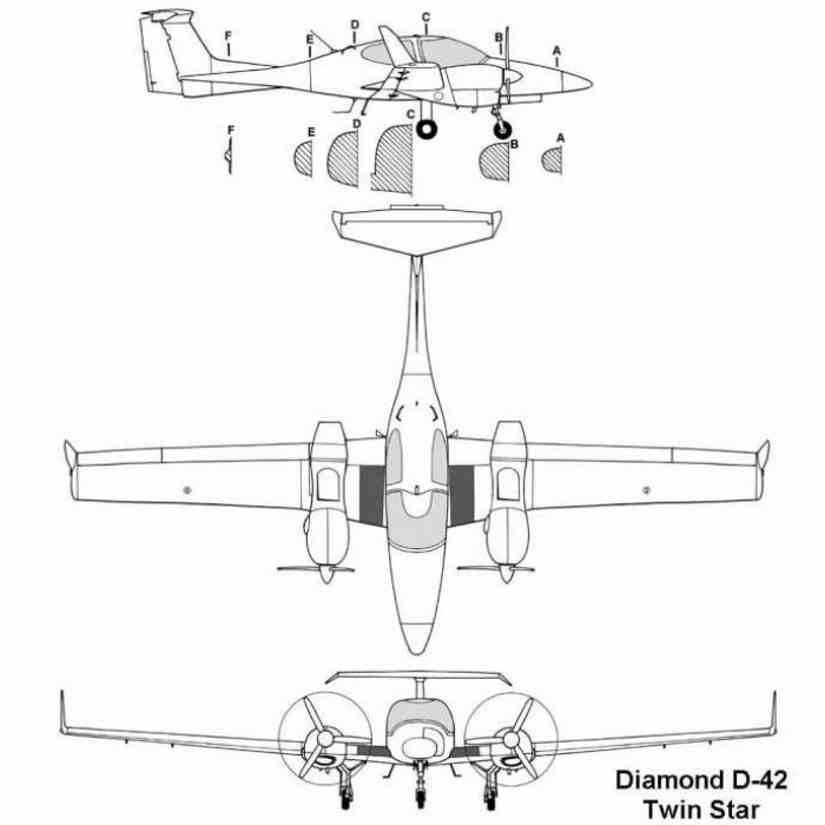 Diamond DA42 Twinstar scheme