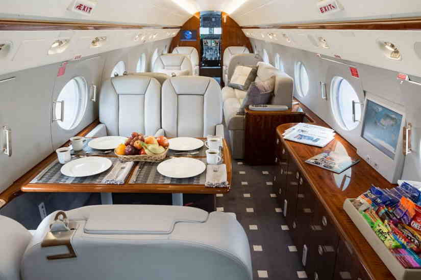 Gulfstream G350 business jet