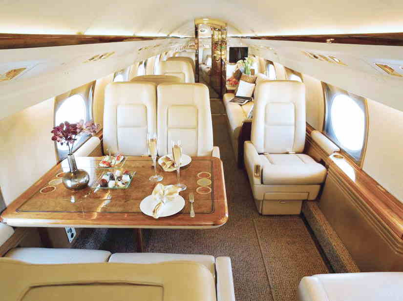 Gulfstream GIV cabin