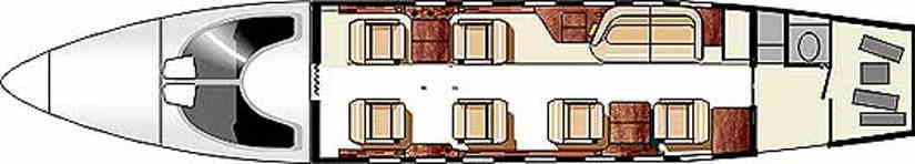 Learjet 31 scheme