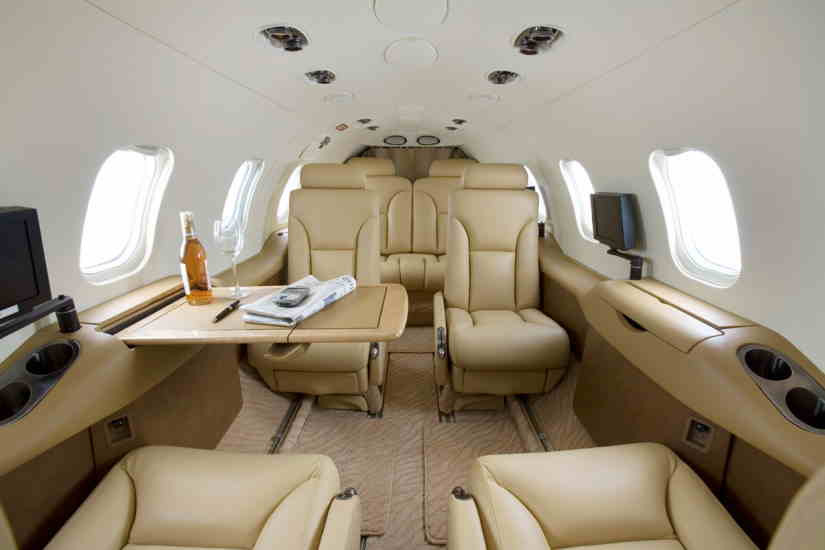 Learjet 31 cabin