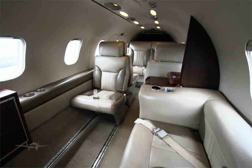 Learjet 35 cabin