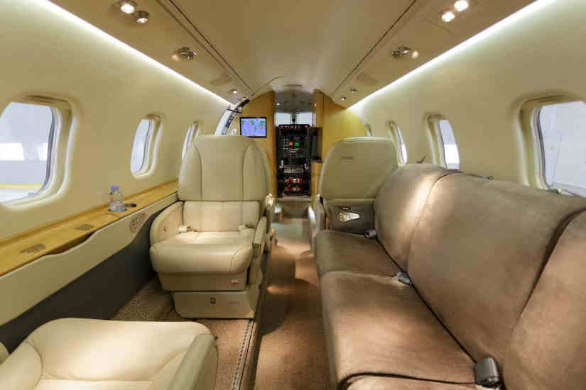 Learjet 60 cabin