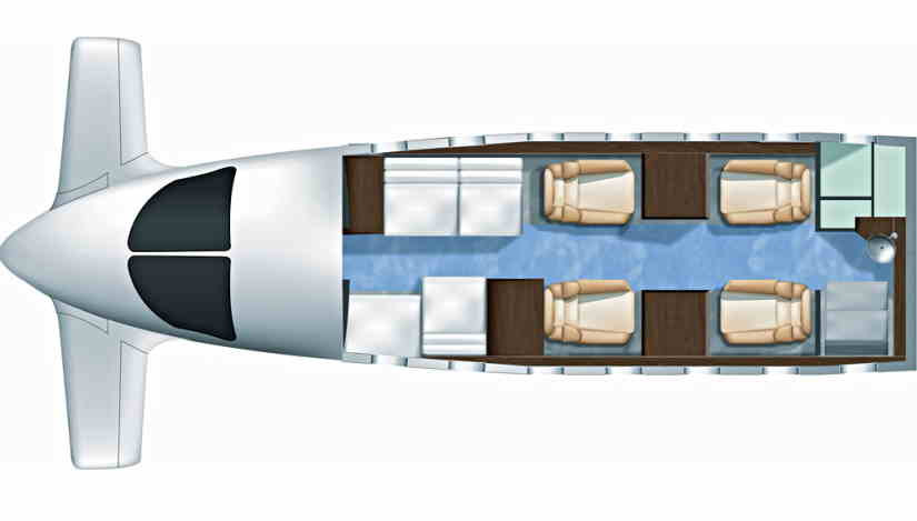 Piaggio Avanti P180 II scheme