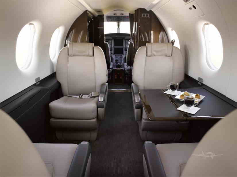 Pilatus PC-12 cabin