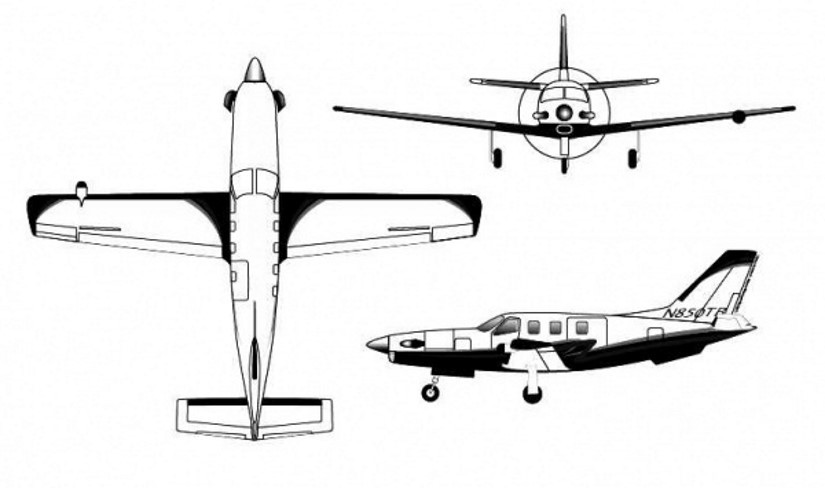 Daher Socata TBM 850 scheme