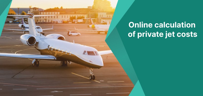 online calculation of private jet costs