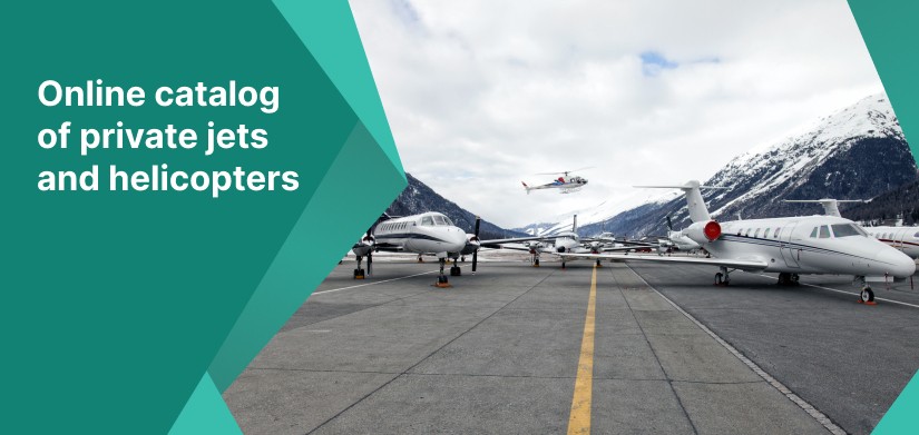 online catalog of private jets