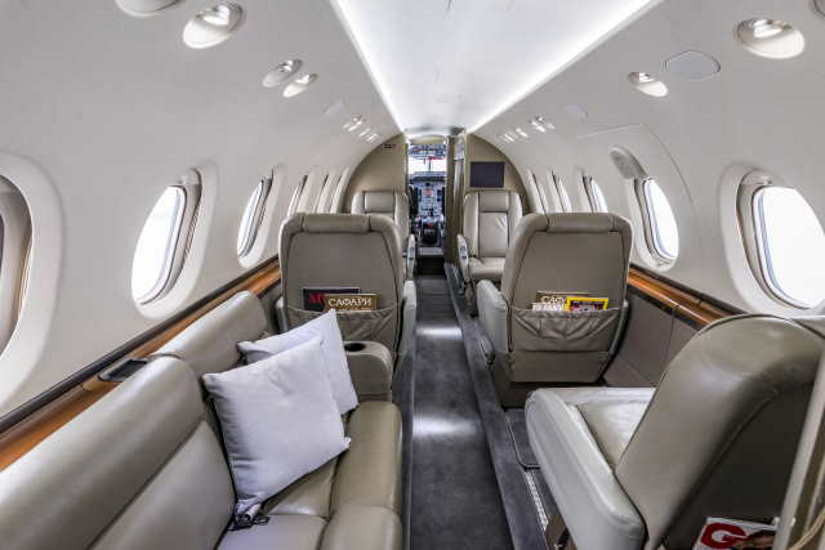 Beechcraft Hawker 750 cabin