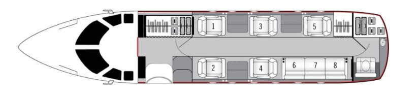 Beechcraft Hawker 900 XP scheme