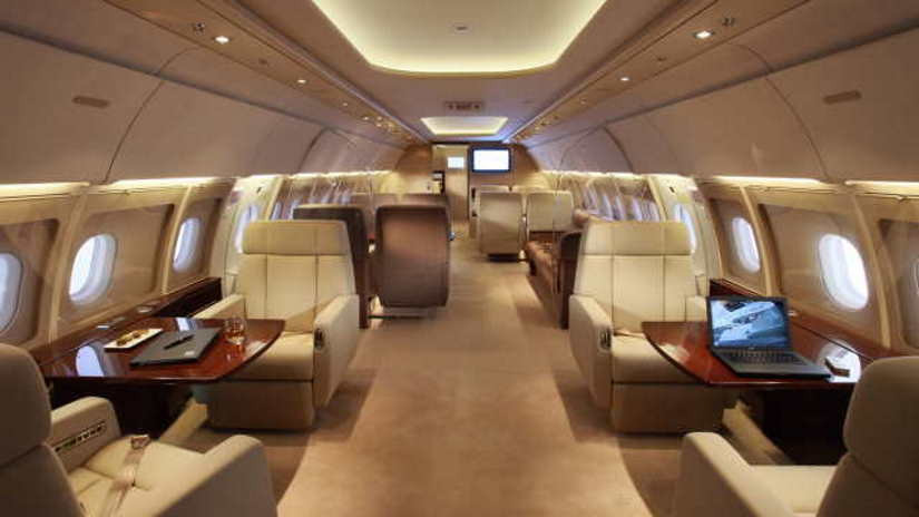 Airbus A318 Elite cabin