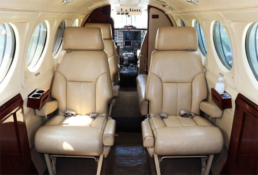Beechcraft King Air 200 cabin