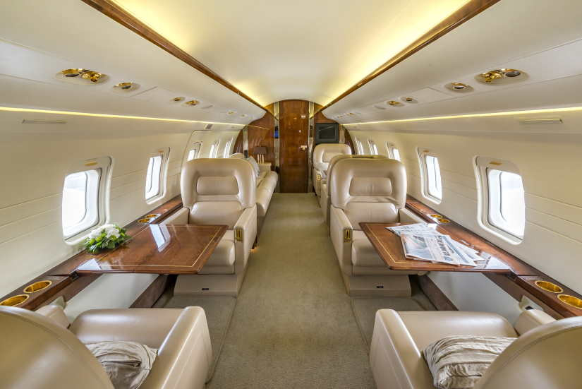 Bombardier Challenger 601 cabin