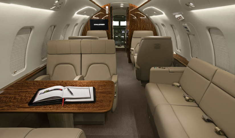 Bombardier Challenger 650 cabin