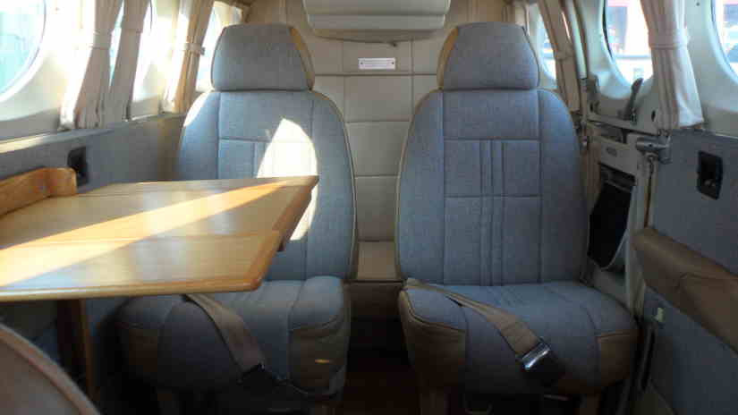 Cessna 340 cabin
