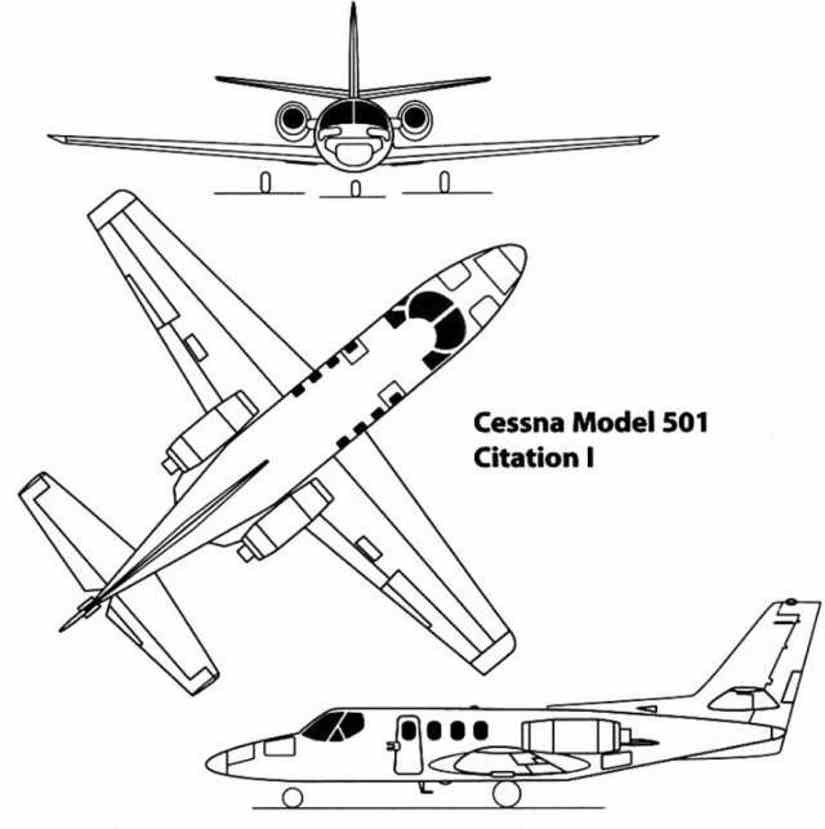 Cessna Citation 501 scheme