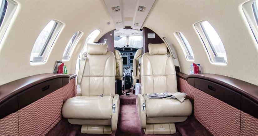 Cessna Citation CJ2 cabin