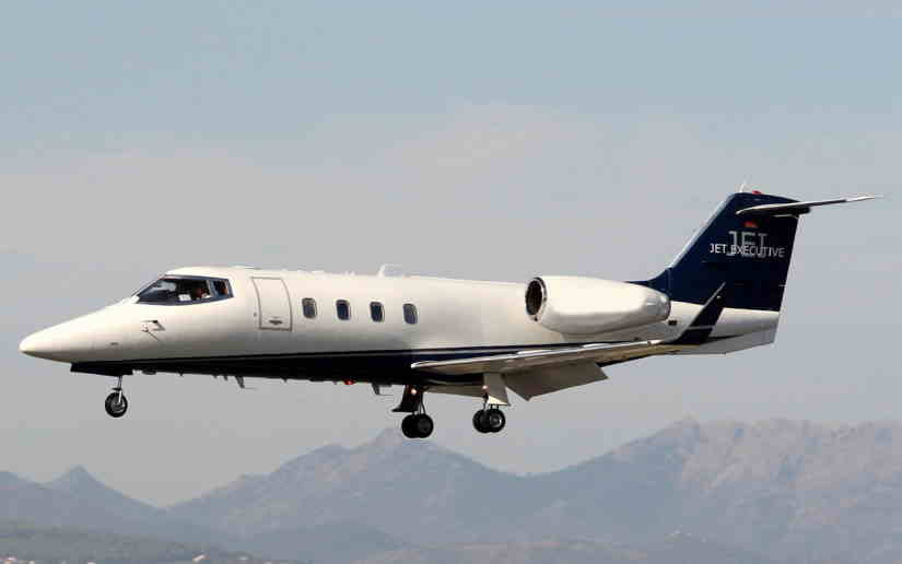 Learjet 55 aircraft